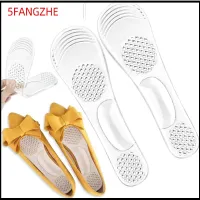 5FANGZHE 1 Pairs ซิลิกอน แผ่นรองรองเท้าแบบซ่อน การดูแลเท้า แผ่นรองรองเท้า แผ่นรองฝ่าเท้า ทนทานต่อการใช้งาน ที่ใส่ส้นสูง สำหรับผู้หญิง