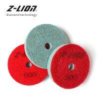 Z-LEAP 3 3PCS Diamond Polishing Pad Marble Granite Stone Grinding Disc Wet Use Sponge Buffing Wheel Grit 300-10000 For Grinder