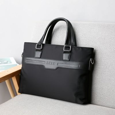 New authentic waterproof canvas business handbag computer bag briefcase men s shoulder messenger office