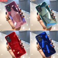 {OLI STUDIO}กระจกเพชรสำหรับ SamsungA21S A51 A71 A01 A11 A31 A41 A70 A50 A30 A40 A20 A10 S20S10หมายเหตุ20นุ่ม