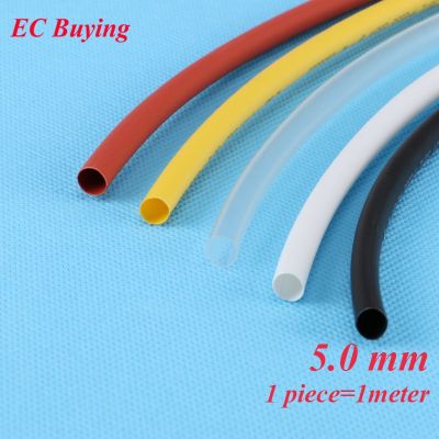 【cw】 1m /pcs 5mm Shrink Tubing Wire Wrap Tube 2:1 Thermo Jacket  Insulation Matierial