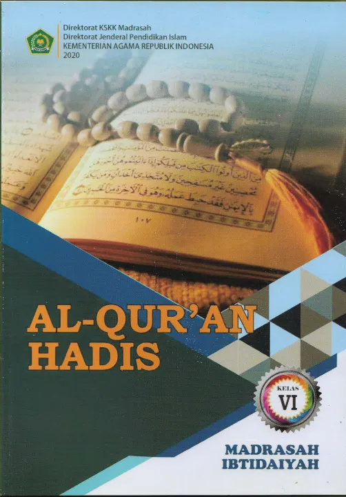 Buku Al -Quran Hadis Kelas 6 MI Revisi 2020 KEMENAG | Lazada Indonesia