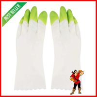 ถุงมือ PVC SHALDAN SIZE M สีขาว/เขียวPVC GLOVES SHALDAN SIZE M WHITE/GREEN **ราคาดีที่สุด**