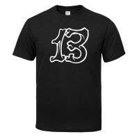 New Men T-shirt Short Sleeve Funny T Shirts Skull Bones Number 13 T shirt Men Tops Tees Tide design Mens T-shirt