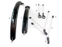 26/27.5 inch Mountain Bike Mudguard Plastic Quick Release Mudguard Fully Wrapped Fender Bicycle Accessories