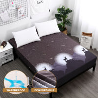 MECEROCK Soft Mattress Protector Waterproof Mattress Covers Popular Pattern Printing Cover for Bed 160X200CM Breathable