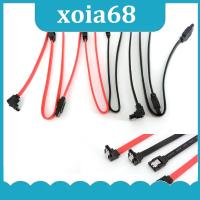 xoia68 Shop 40cm red black Straight Right-angle SATA Cable 3.0  III  To Hard Disk Drive SSD HDD Sata 3 wire For Motherboard High Speed lead