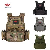 YAKEDA Tactical Vest Light Weight Quick Release Laser Cutting SWAT Combat 1000D Molle Chaleco Tactico Military