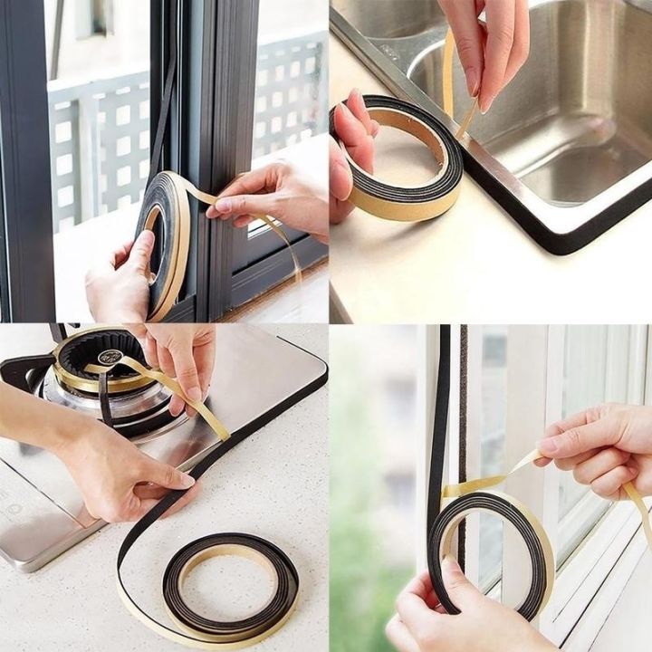2m-self-adhesive-window-sealing-strip-door-soundproof-rubber-dusting-sealing-tape-gas-stove-sink-edge-trim-tape-gap-antifouling