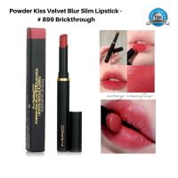 ใหม่ล่าสุด MAC Powder Kiss Velvet Blur Slim Stick Lipstick #899 Brickthrough สีชัด เบลอสวย