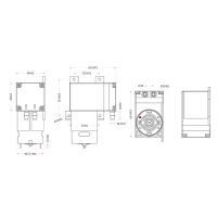 12 v เครื่องดูดฝุ่นขนาดมินิ 8 ลิตร/นาทีอุปกรณ์ไดอะแฟรมปั๊มแรงดันสูง