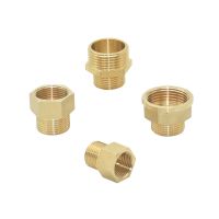 Brass 1 Inch To 3/4 1/2 Thread Connector Male Female Reducing Water Pipe Connector Repair Copper Fittings 1Pcs Valves