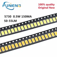 【CW】 200pcs 5630/5730-CW/WW 0.5W-150Ma 50-55lm 6500K SMD 5730 5630 diodes (3.2 3.4V)