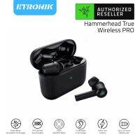 HOT”NIK Razer Hammerhead True Wireless Pro ไร้สาย Bluetooth 5.2 ชุดหูฟังสำหรับเล่นเกม หูฟังคู่อัตโนมัติ หูฟังกีฬา Latency ต่ำพร้อมหูฟังไดรเวอร์ 13 มม. หูฟังสมาร์ททัชสีดำ