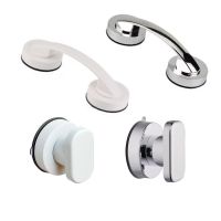 Anti-slip Handrail No Drilling Shower Handle Offers Safe Grip with Suction Cup for Safety Grab in Bathroom Bathtub Glass Door Toilet Covers