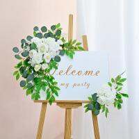 【YF】 Yannew Wedding Sign Swag Artificial Floral Garland for Arch Background