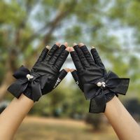 High-end Butterfly Flower golf Gloves Ladies Style Two-Handed Fingerless Breathable Wear-Resistant Anti-Slip