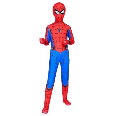 Hot selling superhero costume tights kids Zentai Halloween cosplay jumpsuit 3D style