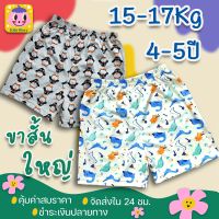 กางเกงเด็ก ขาสั้นเด็ก ผ้ายืด 4-5 ปี(15-17Kg.) ผ้านิ่มๆ  ใส่ได้ทั้งเด็กหญิง เด็กชาย เลือกลายได้