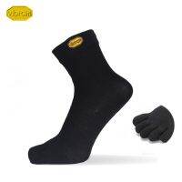 Vibram ถุงเท้า5Toe ขนลูกเรือ5นิ้วสำหรับผู้ชายผู้หญิงใบไม้ผลิหน้าร้อนกลางแจ้งใส่เล่นกีฬากันเหงื่อชุดกีฬาซับเหงื่อพื้นสไตล์เกาหลีวินเทจ