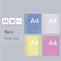 PP Matte Transparent A4 A5 B5 26 Holes Loose-Leaf Inner Core Notebook Case Notebook Shell A4 Metal Binder Clips Note Books Pads