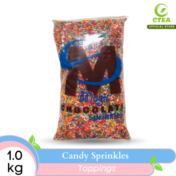 Edible Magic Candy Rainbow Sprinkles (1 kg) Cake Toppings / Cupcake