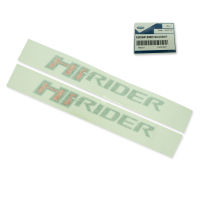 สติ๊กเกอร์ Sticker "HI-RIDER" แท้ ขนาด 46x6cm. สีแดงเทา 2ชิ้น  Ford Ranger ฟอร์อด เรนเจอร์ 2ประตู 4ประตู ปี 2015-2018 สินค้าราถูก คุณภาพดี Genuine Parts Lh+Rh Sticker Hi-Rider Decal