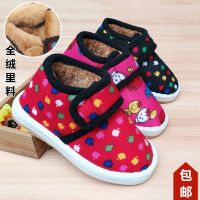 [COD] 2022 cartoon baby winter warm shoes childrens thick-soled non-slip beef tendon sole cloth handmade bag heel