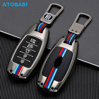 HushdgZinc Alloy Car Key Case Smart Remote Fobs Protector พวงกุญแจสำหรับ Hyundai Polisade Kona Santa Fe 2019 Accent Elantra Chihuakuh