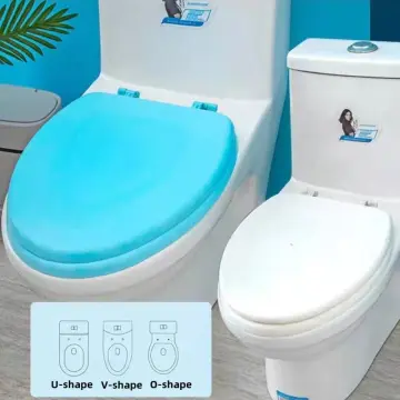 Waterproof Toilet Seat Cushion Silicone Four Seasons Household Washable  Paste Foam Toilet Toilet Cover