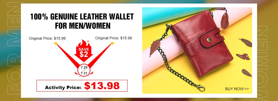  NIUCUNZH Genuine Leather Cool Long Wallets for Men