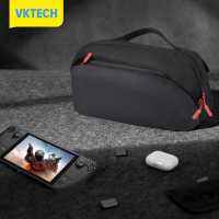 Vktech กระเป๋าครอสบอดี้900D กระเป๋าเดินทางคอนโซลเกม,กระเป๋าเดินทางซิปคู่ขนาดใหญ่กันรอยสำหรับสวิตช์ที่โต๊ะอบไอน้ำ