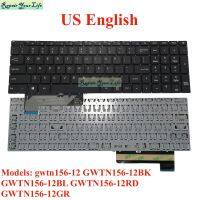 แป้นพิมพ์ภาษาอังกฤษแบบอเมริกัน GWTN156-12สำหรับ Gateway GWTN156-12BK GWTN156-12BL GWTN156-12RD GWTN156-12GR โน้ตบุ๊คบางเฉียบใหม่