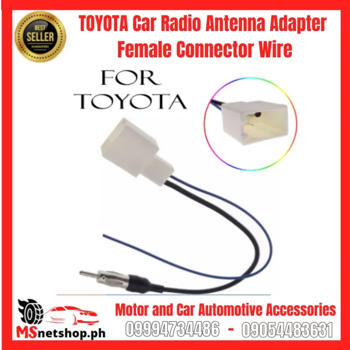 TOYOTA Car Radio Antenna Adapter Female Connector Wire Cable ...