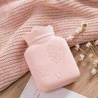 Hot Water Bag Sleeping Tool Heating Silica Gel Bottle Knit Cover Living Gel Hand Warm Bottle Gift Winter Silicone Hot Water Bags