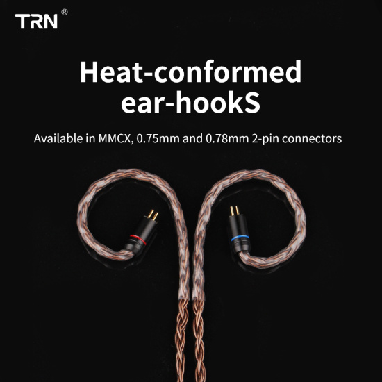 Trn t2 16 core silver plated hifi upgrade cable3.5 2.5mm plug mmcx 2pin - ảnh sản phẩm 9