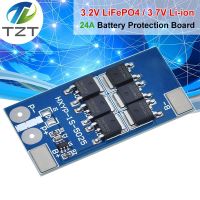 TZT 1S 3.2V 3.7V 24A LiFePO4 Li-ion ลิเธียมแบตเตอรี่ป้องกันบอร์ด BMS PCB PCM Cell Pack Overcharge Over-discharge Protect