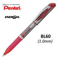 Pentel ปากกาหมึกเจล เพนเทล Energel Deluxe Cap BL60 1.0mm - หมึกสีแดง