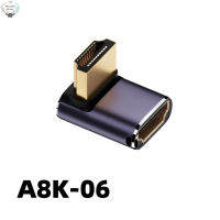 HK Hdmi Hd อะแดปเตอร์8K 60Hz Plug-Play 3d ข้อศอกชายด้านหน้า/ด้านหลัง4K สำหรับกล่องทีวีแล็ปท็อป