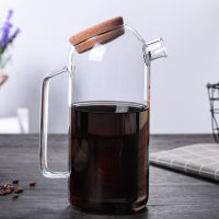 Borosilicate Glass Coffee Maker Teapot Cork Cover Glass Coffee Coffeepot Glass Cold Water Jug Cold Kettle