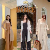 ‘Maryrose Robe’ - เสื้อคลุม สไตล์เชิ้ตเเขนยาว ผ้าไหมญี่ปุ่น+ลินินเส้นใยอ่อน เนื้อดี  RTW.K