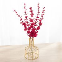 【YF】✈♧☃  11pcs Eucalyptus Artificial Flowers Bouquet Plastic Room Wedding Decoration Fake Arrangemen