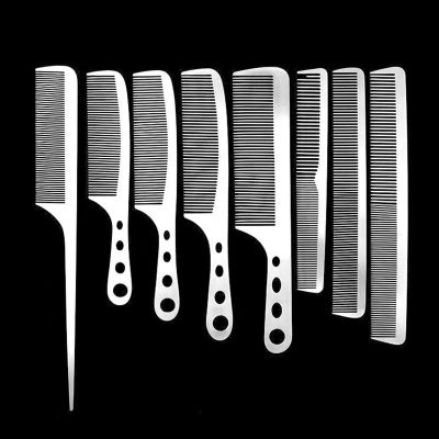 【CC】 1PC Titanium Comb Hair Hairdressing Anti-static Barbers Ultra Thin for Men