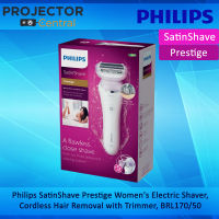 Philips SatinShave Prestige #BRL170/50 Womens Electric Shaver, Cordless Hair Removal with Trimmer