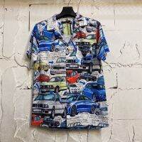 เสื้อbmw เสื้อฮาวายลายรถ BMW hawaii ไซส์ m l xl 2xl 3xl 4xl ผ้าไหมซาตินอิตาลี่% ผ้านิ่มสวมใส่สบายไม่ร้อน ใส่ได้ทั้งชายและหญิง