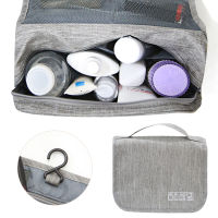 WebsiteWomen Travel Makeup Bag Waterproof Foldable Cosmetic Bag Toiletries Organizer Hanging Dry Wet Separation Storage Bag Can hanghot