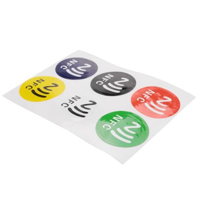 6Pcs Waterproof NFC Smart Tag Stickers Rfid Tag Adhesive Label S3 S4