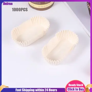 Liners Baking Cupcake Paper Cups Cake Loaf Oval Mini Muffincup Bread Pan  Pans Liner Disposable Silicone Boat Shape Tray Dessert