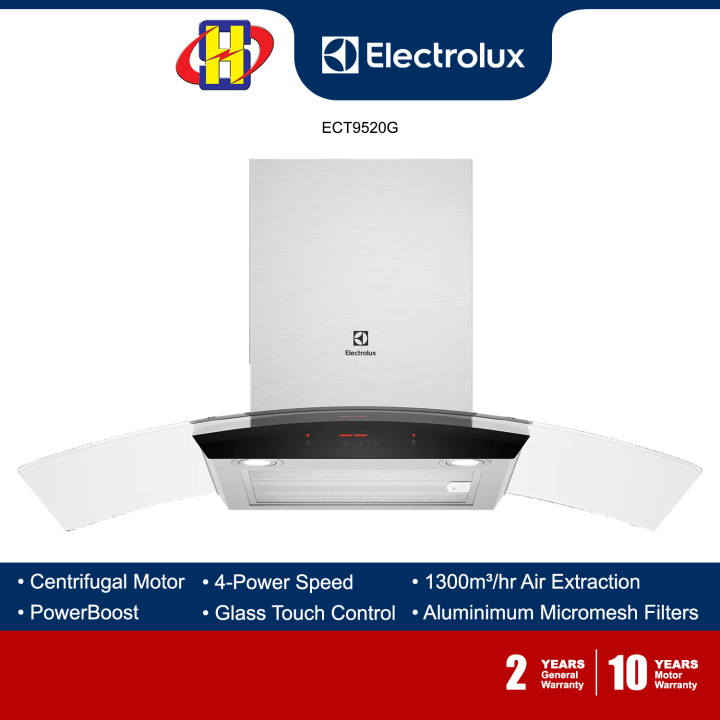 Electrolux Cooker Hood (90cm) UltimateTaste 500 LED Lighting Curved