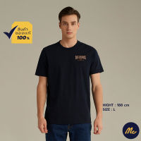 Mc Jeans เสื้อยืดแขนสั้นผู้ชาย คอกลม สีกรมท่า MTTZ585